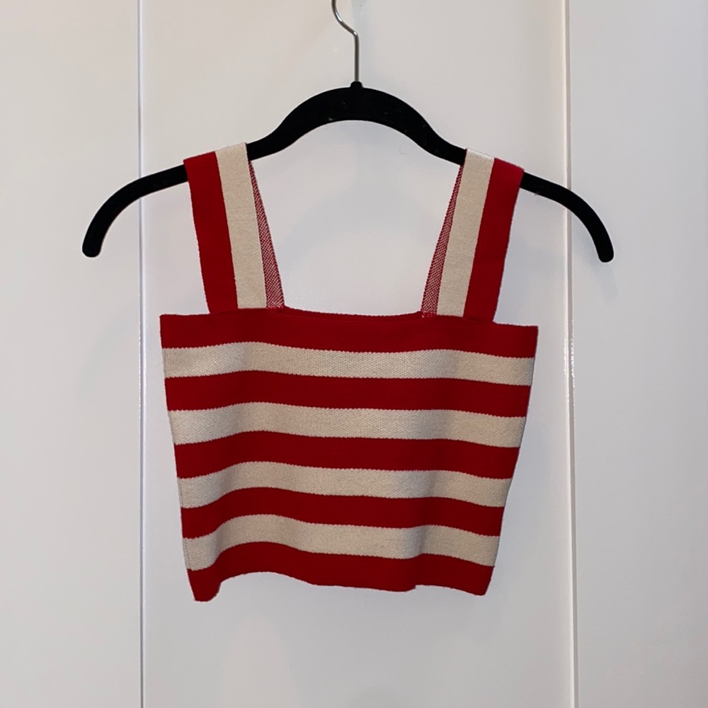 Farm Rio cropped tank